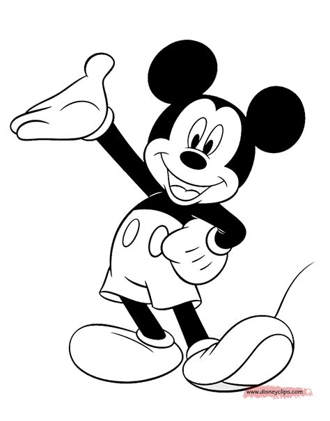 mickey mouse coloring pages|More.